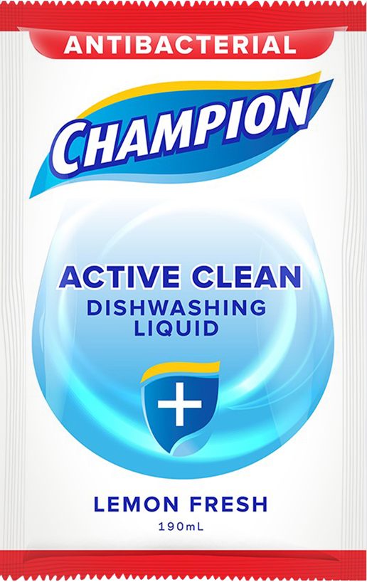Champion Dishwashing Liquid Lemon 190mL Refill