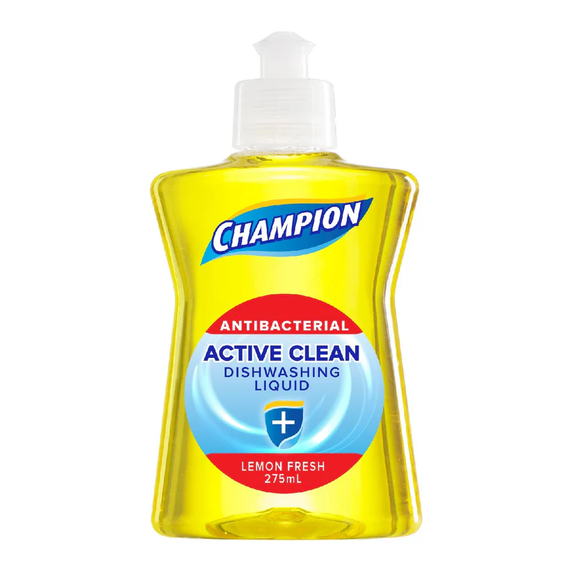 Champion Dishwashing Liquid Lemon 275mL Bottle